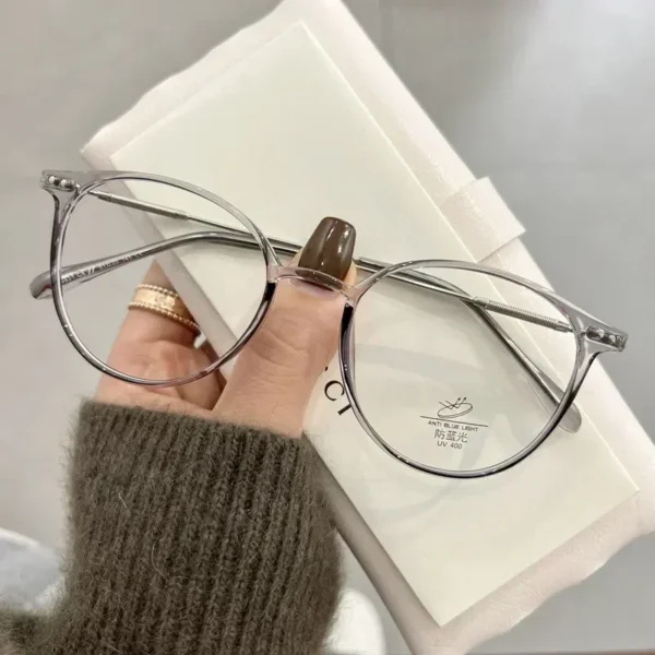 Glasses - Luxury Round Myopia - Image 3