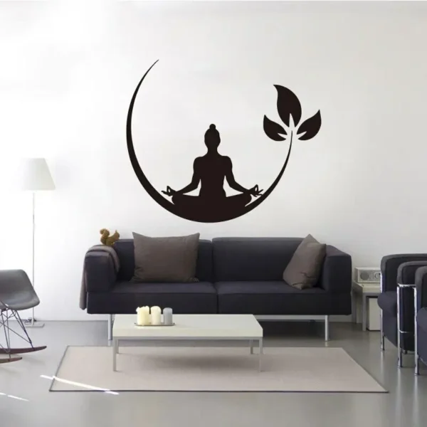 Wall Sticker - Art Deco Buddha Moon