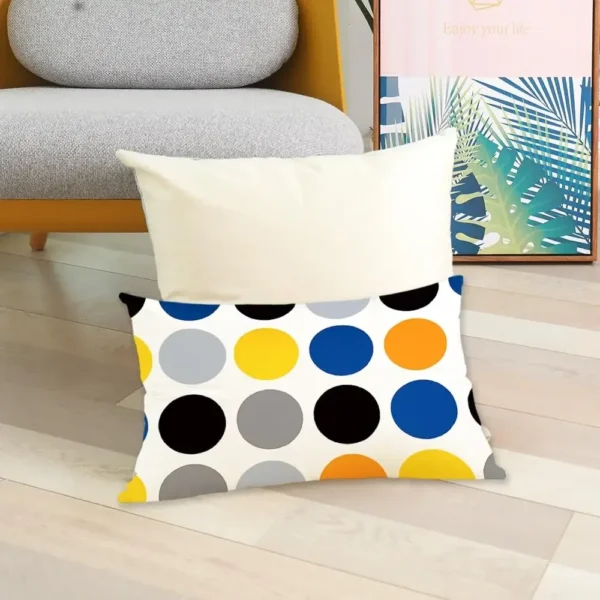Rectangular Yellow Pillowcase Sofa Car Seat Cushion Cover Home Textile Simple Fashion Geometric - Image 4