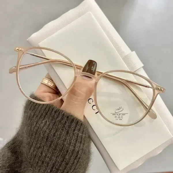 Glasses - Luxury Round Myopia - Image 2