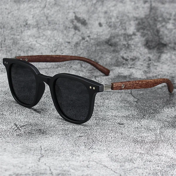 Sunglasses - Classic Sun Glasses Men Wooden Frame