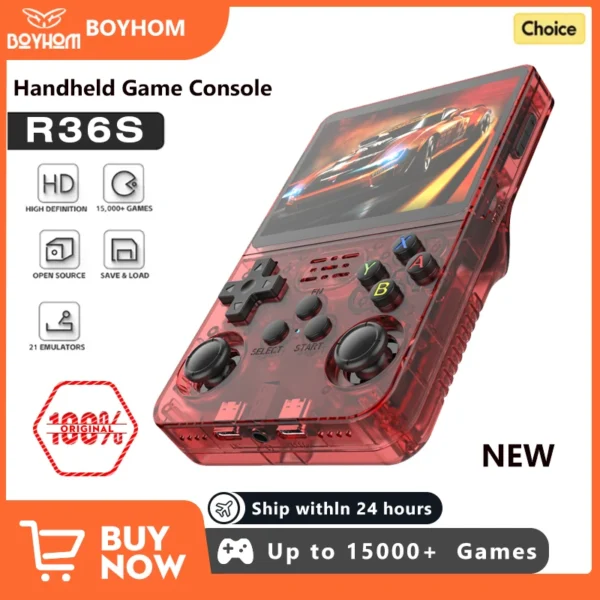 NEW R36S Retro Handheld Game Console Linux System