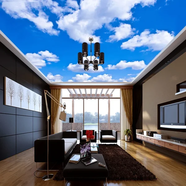 Ceiling Mural Wallpaper 3D Blue Sky