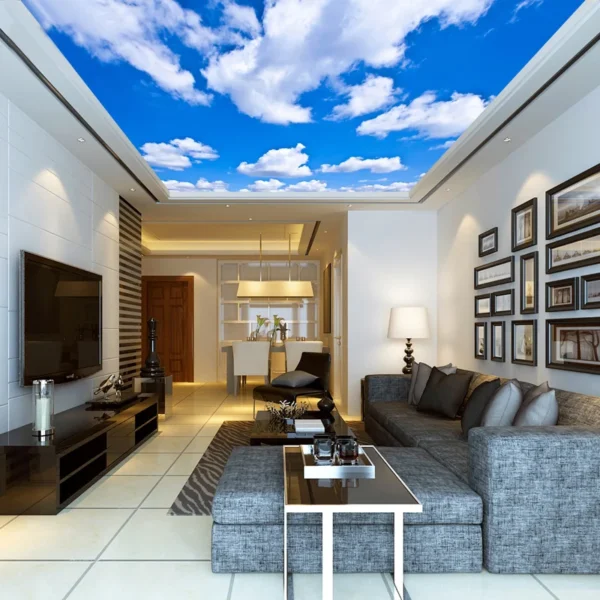 Ceiling Mural Wallpaper 3D Blue Sky - Image 5
