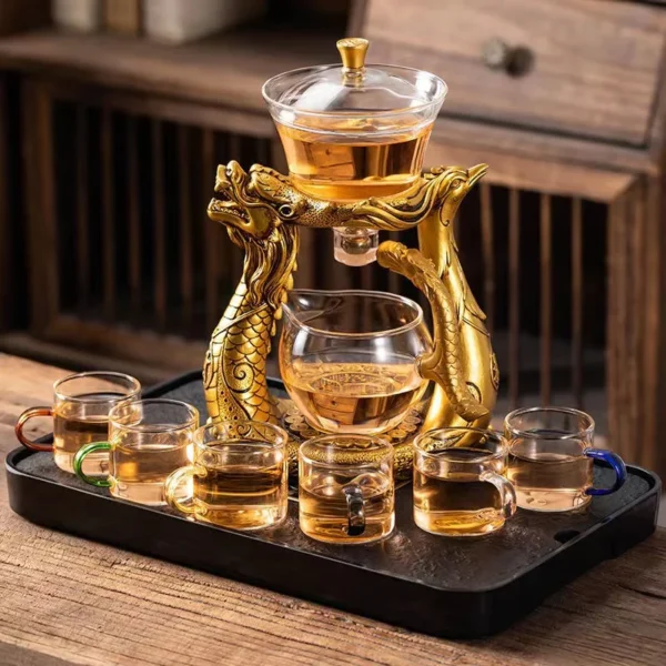 BOZZH Creative Dragon Glass Teapot - Image 6
