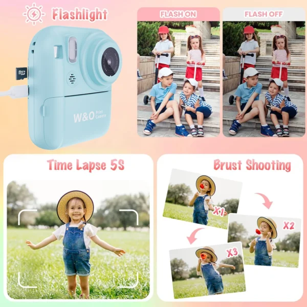 W&O Q1 1080P 20MP Children Instant Photo - Image 4