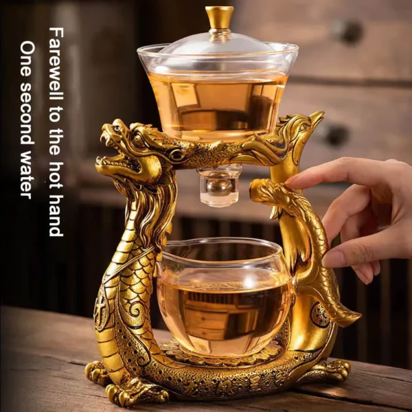 BOZZH Creative Dragon Glass Teapot - Image 2