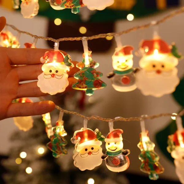 Christmas Lights Santa
