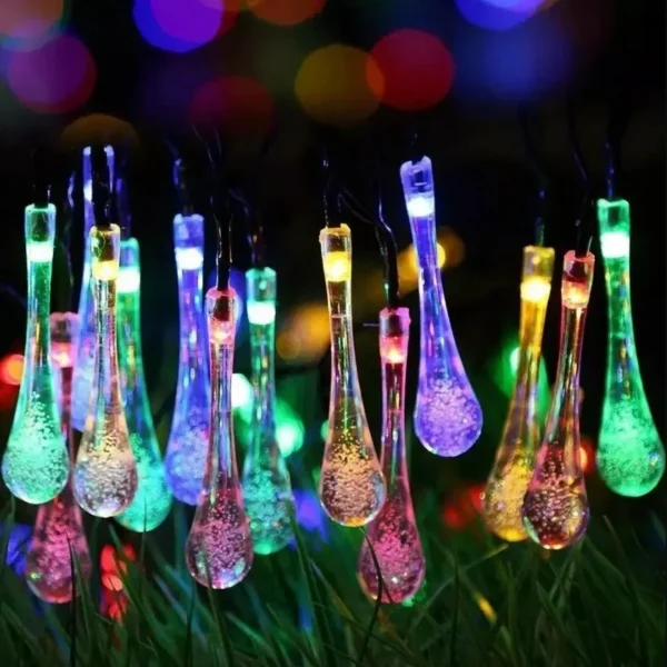 Water Droplets Solar Lights