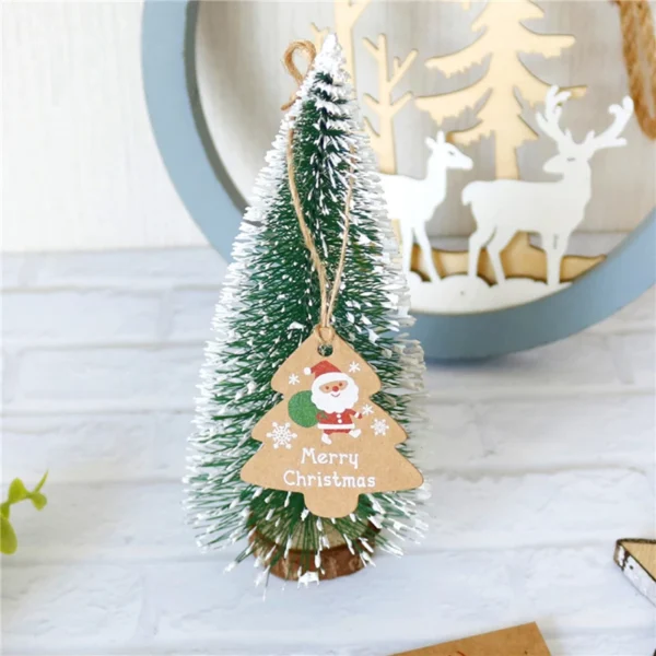 48pcs Merry Christmas Kraft Paper Tags - Image 4