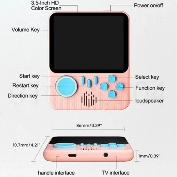 G7 3.5inch High-Defination Retro Handheld Game Console - Image 6