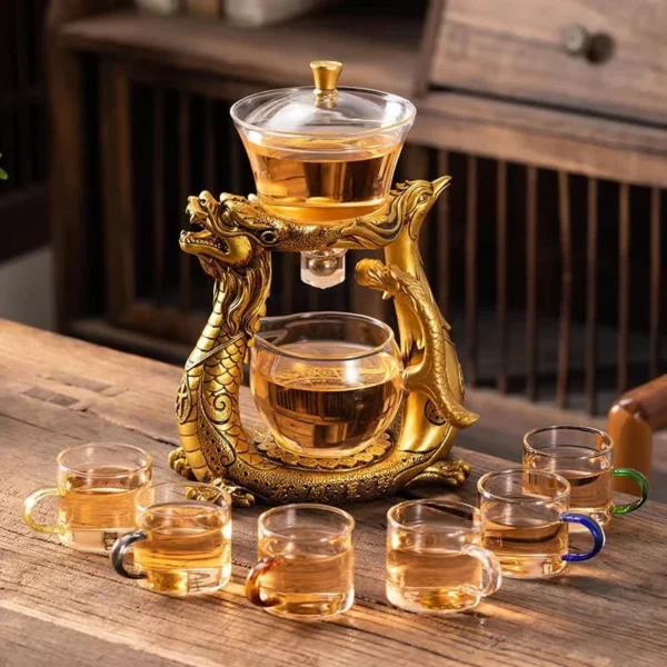 BOZZH Creative Dragon Glass Teapot - Image 5