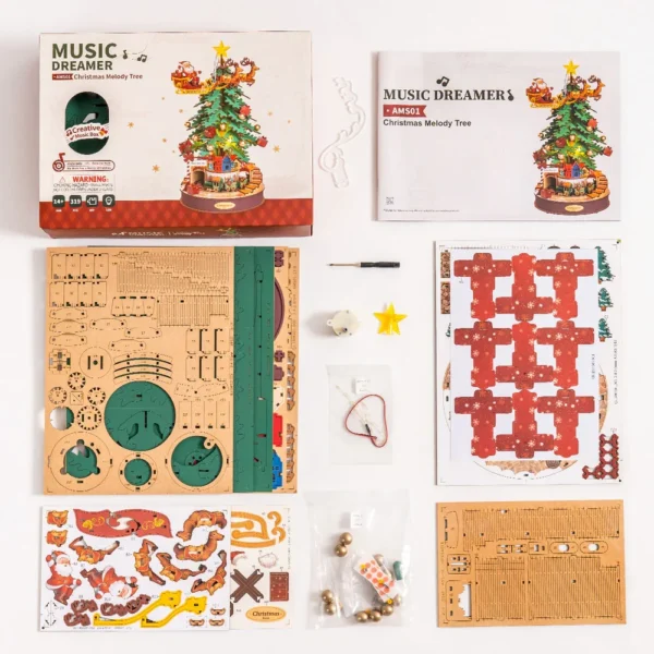Robotime Rolife Christmas Melody Tree Music Boxes - Image 5