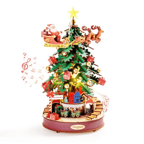 Robotime Rolife Christmas Melody Tree Music Boxes
