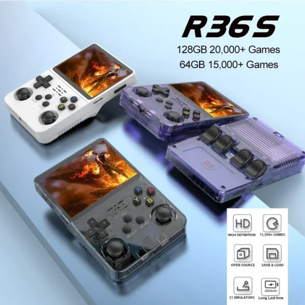 NEW R36S Retro Handheld Game Console Linux System - Image 6