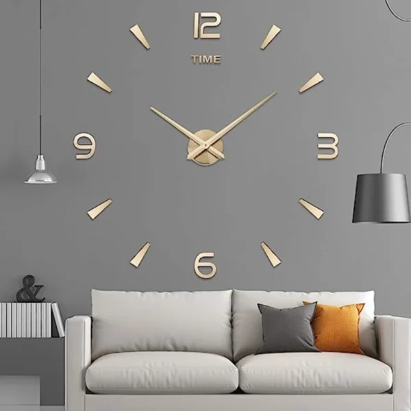 Wall Clock Gold