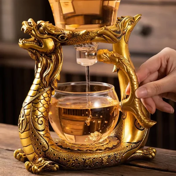 BOZZH Creative Dragon Glass Teapot - Image 4