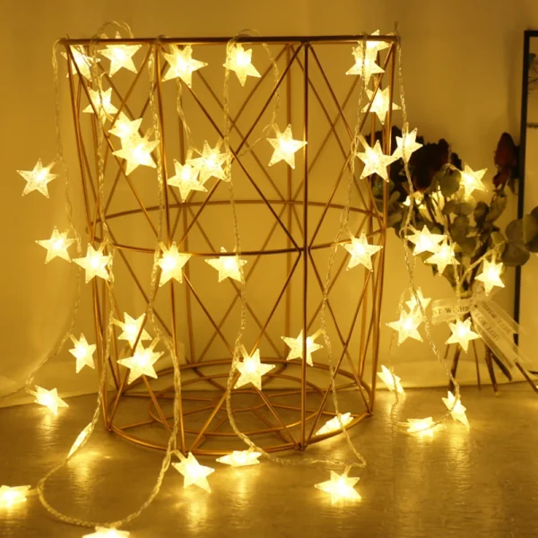 LED String Lights Outdoor Star Chain