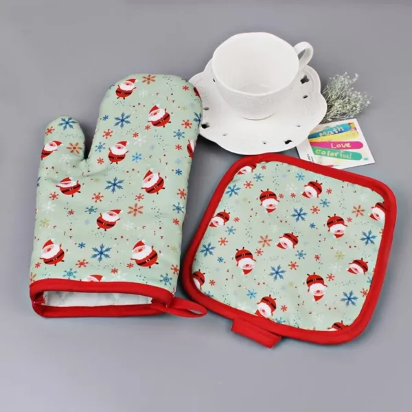 2pcs/set Christmas Oven Mitts - Image 6