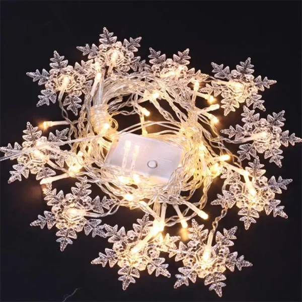 3.2M Christmas Snowflakes LED Lights - Image 5