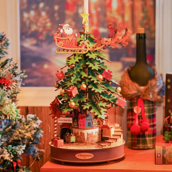 Robotime Rolife Christmas Melody Tree Music Boxes - Image 4