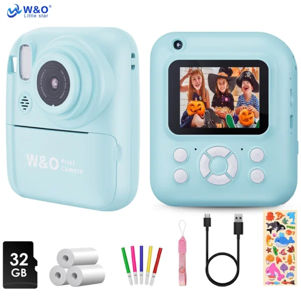 W&O Q1 1080P 20MP Children Instant Photo