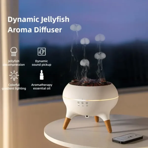 Dynamic Jellyfish Air Humidifier 250ml Essential Oil Diffuser - Image 6