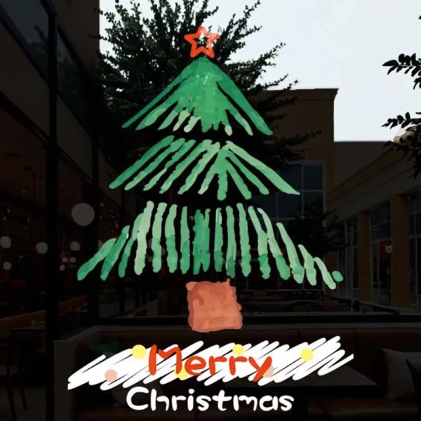 Colorful Christmas Tree Stickers - Image 2