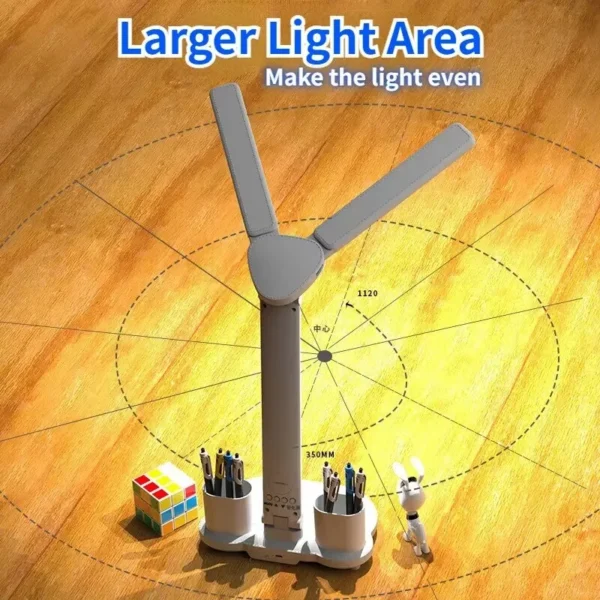 180 Rechargeable LED Clock Desk Lamp - Image 2