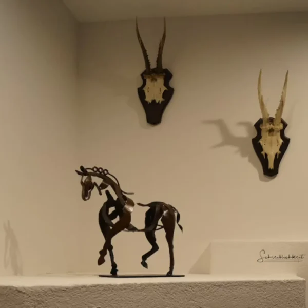 Metal Three Adonis Sculpture Horse - Image 3