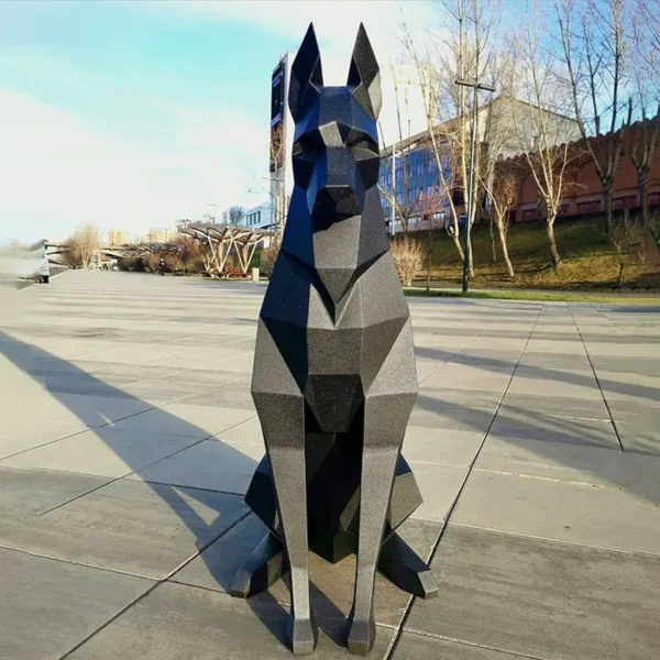 Doberman 3D Animal Sculpture Paper - Image 2