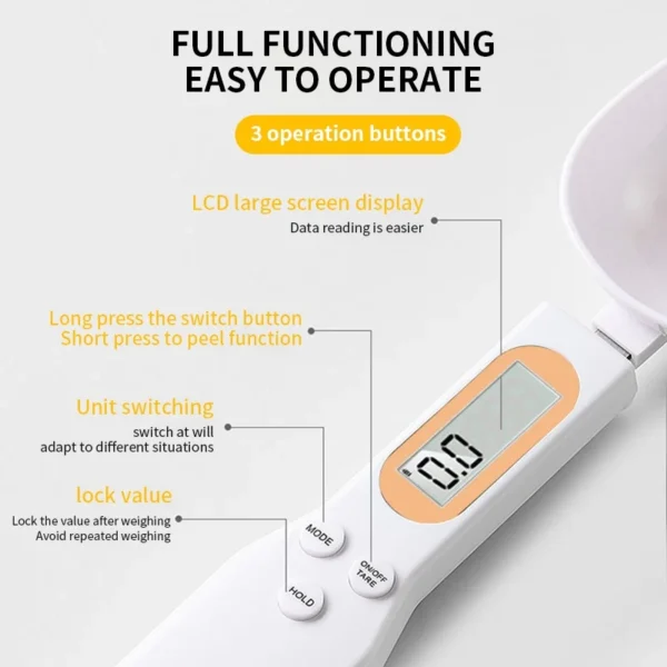Mini Spoon Scale Digital Kitchen Scale - Image 2