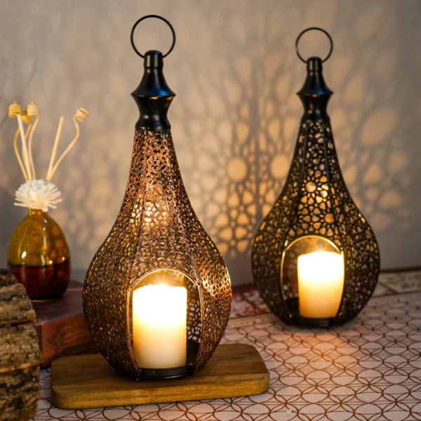 Metal Lantern Candle Holder Morocco
