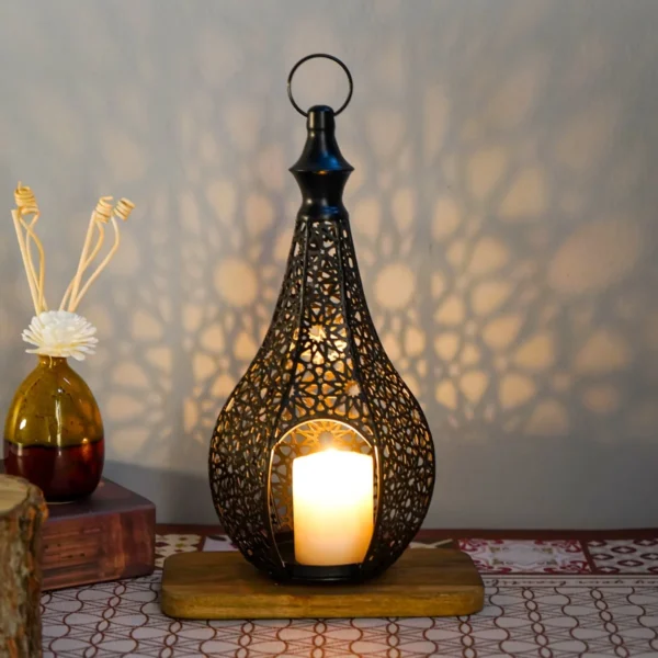 Metal Lantern Candle Holder Morocco - Image 3